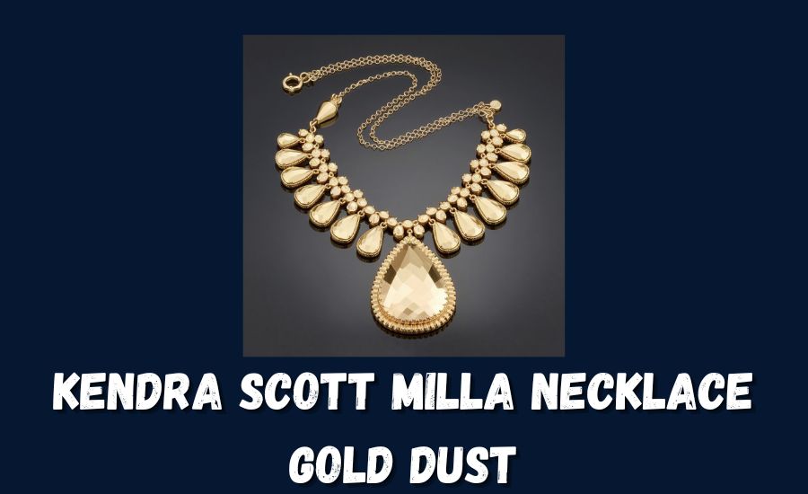 kendra scott milla necklace gold dust