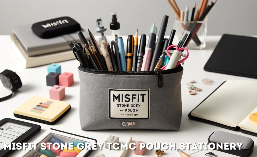 misfit stone grey tcmc pouch stationery